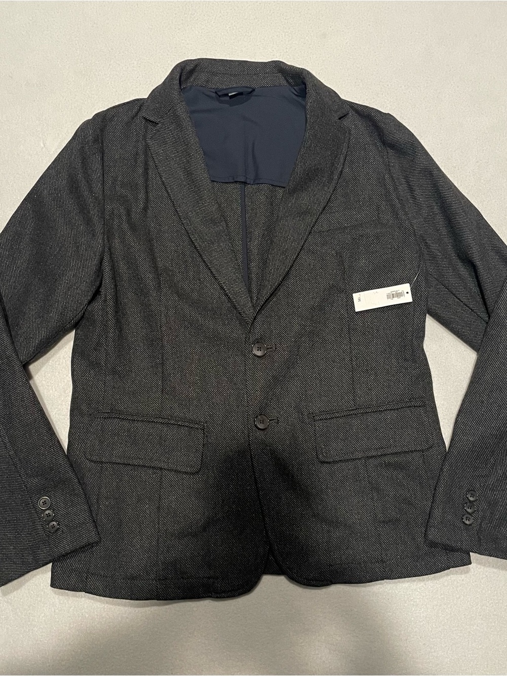 Old Navy, Men’s blazer, wool blend, black, small
